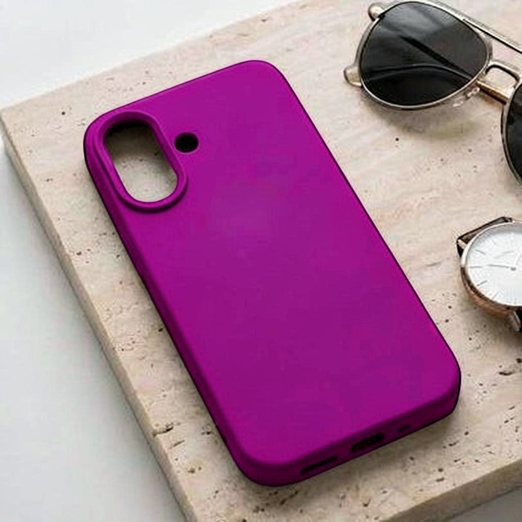 Modern Matte Silicone Case for iPhone & Samsung - Midnight Black