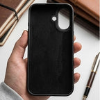 digitaley.co black slim protective phone case with textured finish and raised edges.