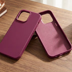 digitaley.co Plum iPhone case, premium matte silicone with soft-touch finish and microfiber lining.