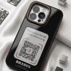 digitaley.co Smart-Ink Series iPhone case with customizable E-Ink display and NFC technology. Black, protective.