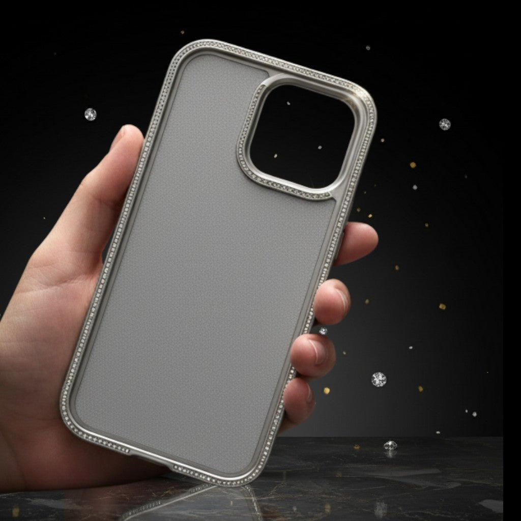 digitaley.co silver iPhone case with precise cutouts and a matte finish.