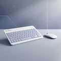 digitaley.co pastel blue wireless keyboard and mouse combo with quiet keys and ergonomic design for a clutter-free workspace.
