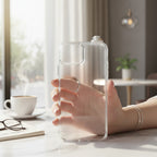 digitaley.co clear phone case with miniature Turkish coffee cup and Turkish delight accessory.