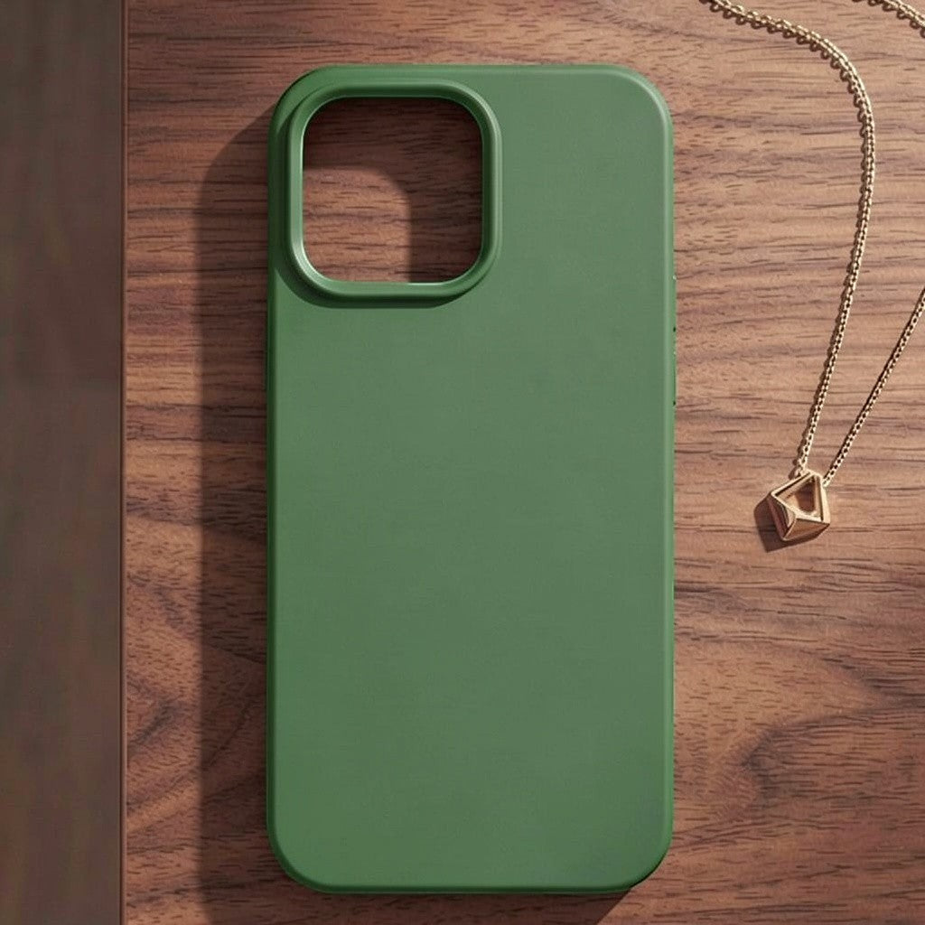 Velvet Touch: Premium Soft-Matte Silicone Case in Fuchsia