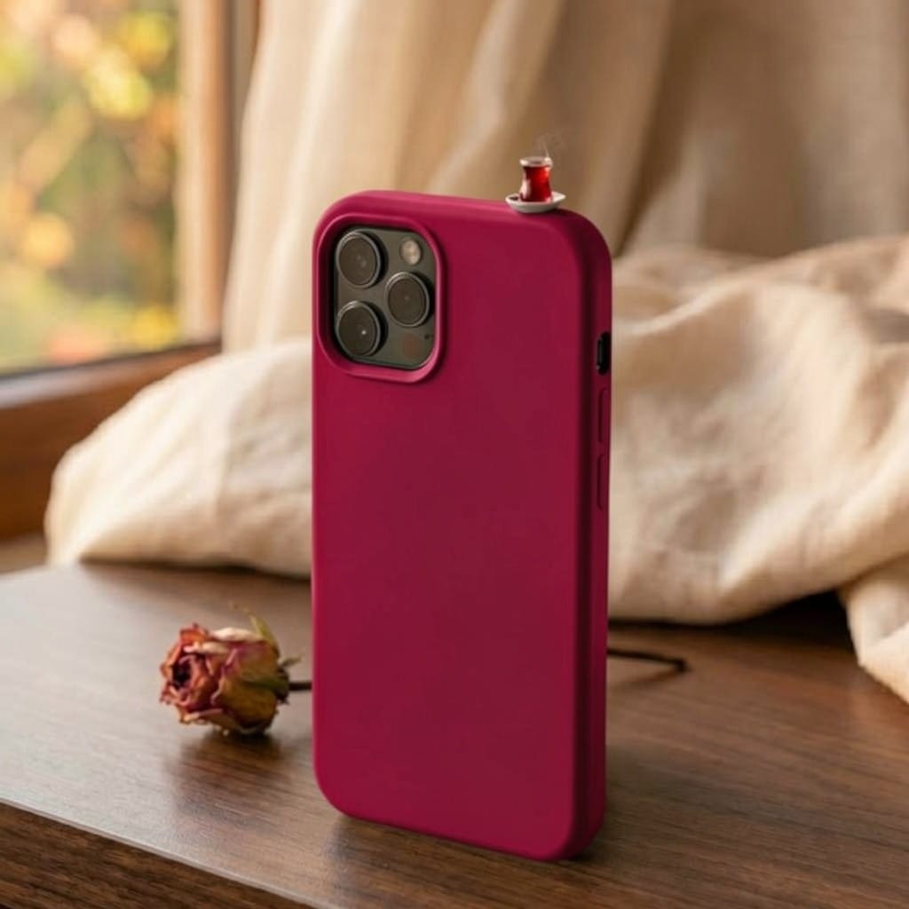 3D Miniature Turkish Tea Silicone Case – Aesthetic "Tea-Spirit" Edition for iPhone