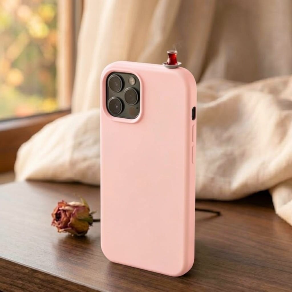 3D Miniature Turkish Tea Silicone Case – Aesthetic "Tea-Spirit" Edition for iPhone
