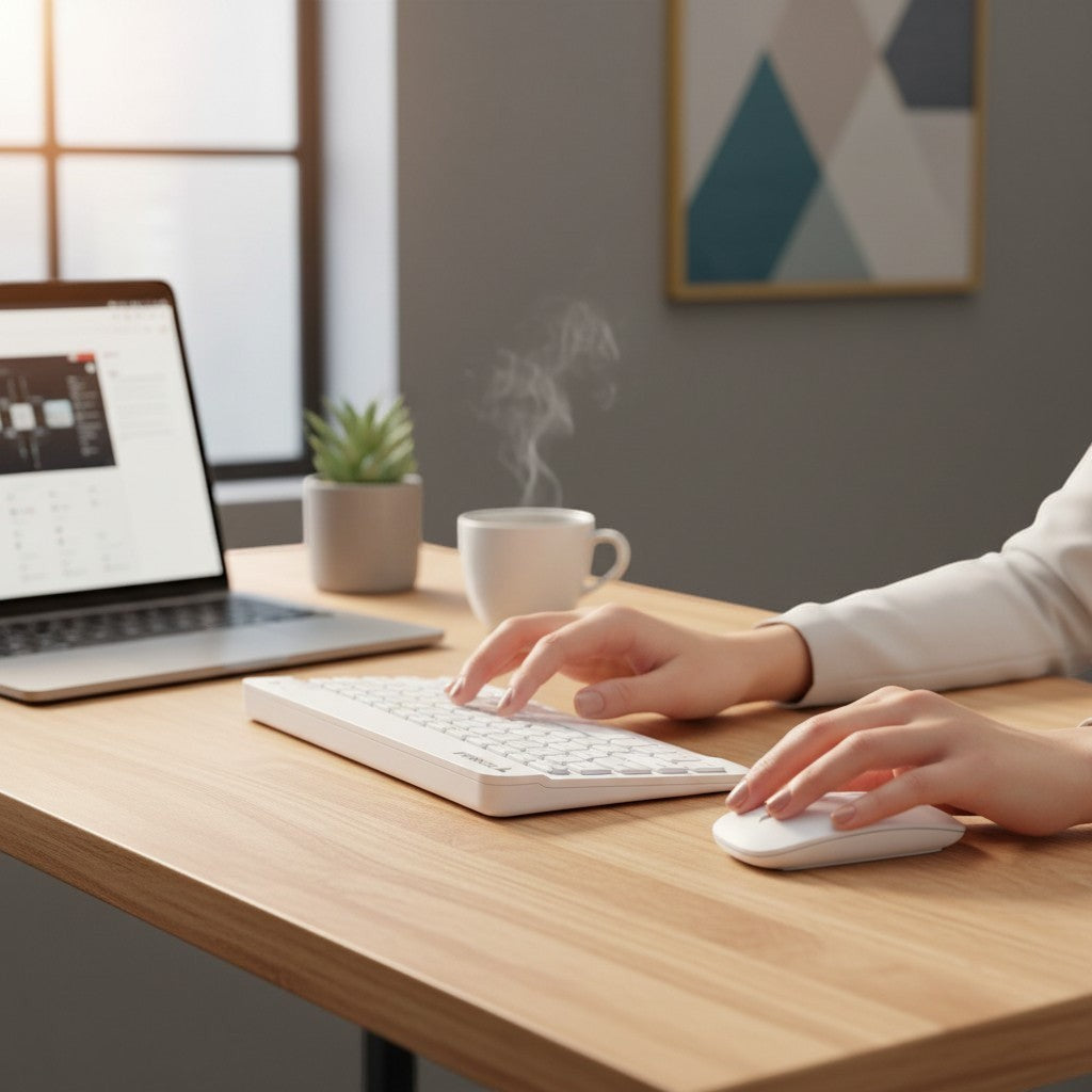 Ultra-Slim Wireless Keyboard and Mouse Set