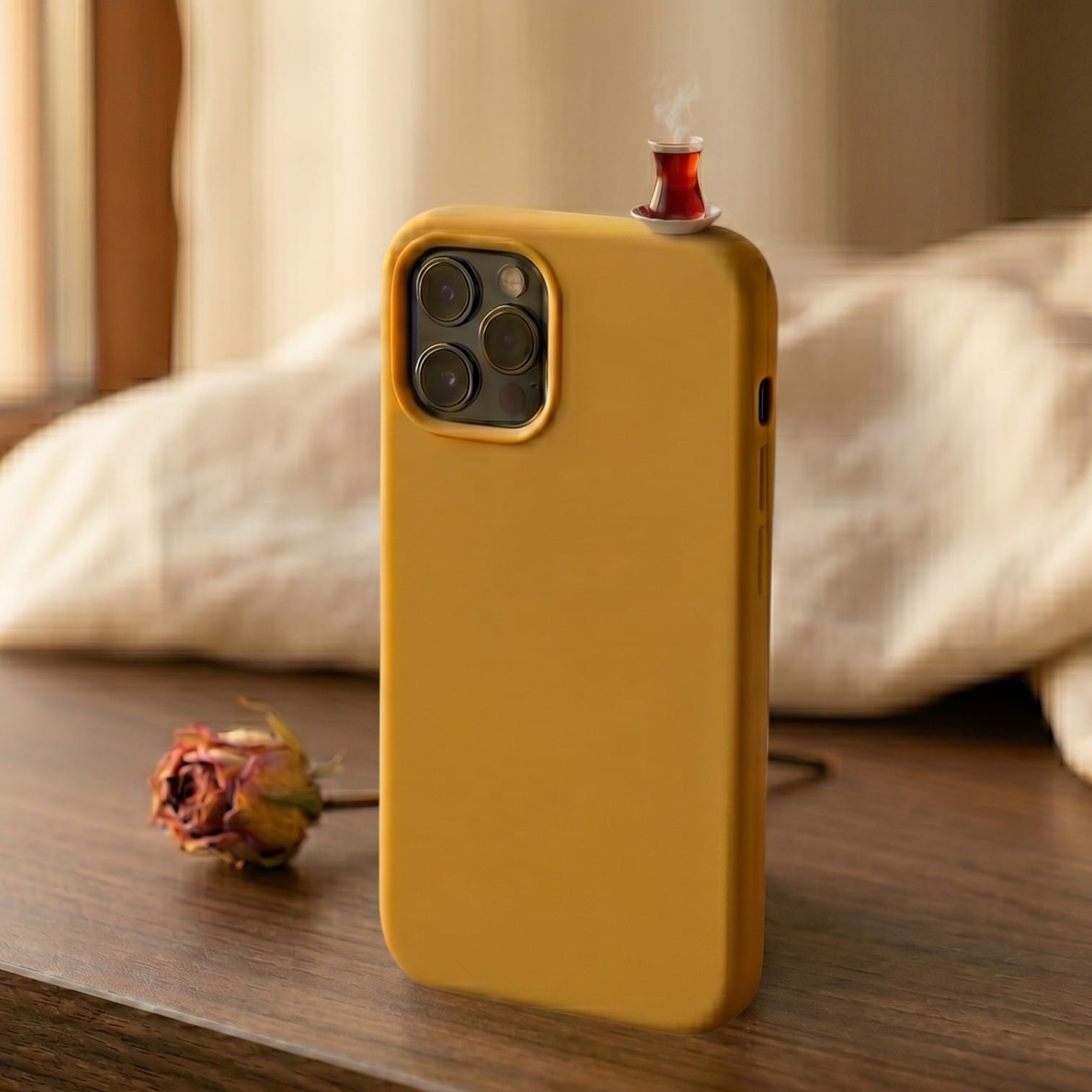 Tea-Spirit Case for All iPhone Models | Signature Slim-Waist Motif | Premium Silicone Case